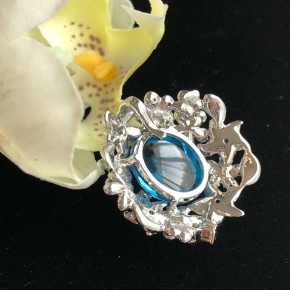 🔹Sterling Silver Pendant with Topaz 🌸 - Picture 5 of 7